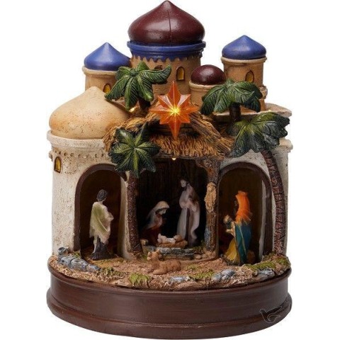 PRESEPE A FORMA CASTELLO LED 22CM.